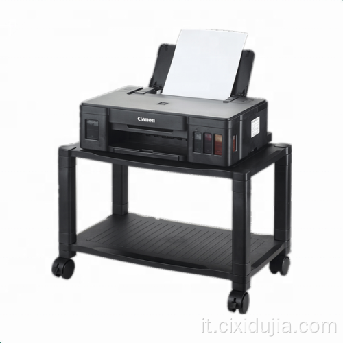 3 ripiani extra larghi con ruote mobili Printer Stand